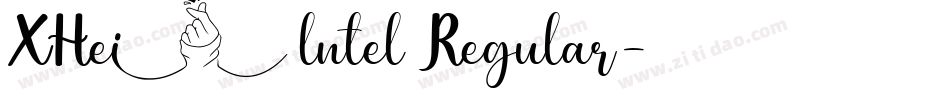 XHei lntel Regular字体转换